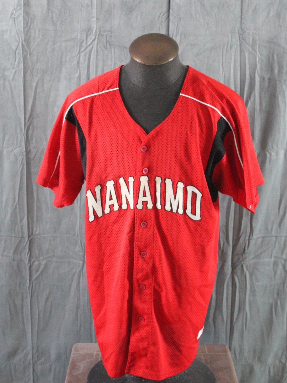 Nanaimo Pirates Jersey (VTG) - All Red Home Jersey # 2 - Men's Large